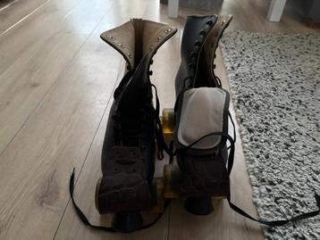 Zwarte Leren RollerSkates – Merk RSI – Maat 40 – Retro Styl beschikbaar voor biedingen