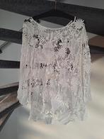 Witte kanten top - Maat 40, Kleding | Dames, Tops, Maat 38/40 (M), Wit, Ophalen of Verzenden, Lange mouw