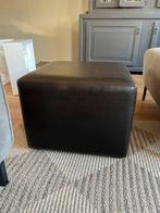Hocker vierkant bruin, Ophalen, Zo goed als nieuw, Vierkant, 50 tot 75 cm