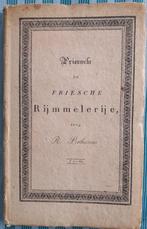 Friesche Rijmmelerije R. Posthumus 1824 Predikant Waaxens, Boeken, Gelezen, Ophalen of Verzenden, R. Posthumus 1824, Eén auteur