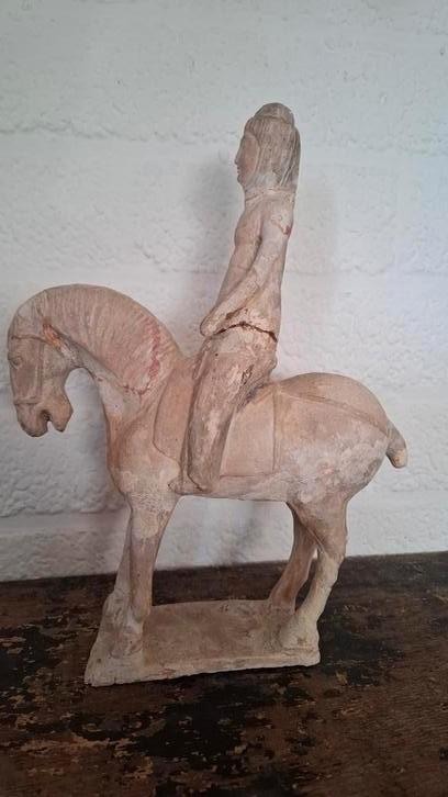 Tang-stijl ruiterstandbeeldje | XX ?, Antiek en Kunst, Kunst | Beelden en Houtsnijwerken, Ophalen