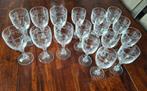 17 Prachtige klassieke kristal glazen 6x wijn 11x aperitief., Ophalen of Verzenden