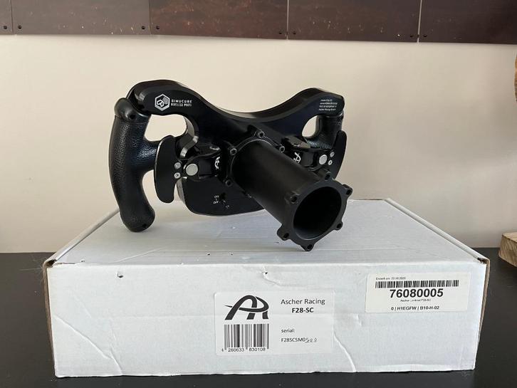 Ascher Racing F28-SC V1 sim-stuur, in uitstekende staat., Computers en Software, Joysticks, Zo goed als nieuw, Ophalen of Verzenden