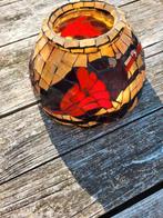 Glas mozaïek  lampekapje., Huis en Inrichting, Ophalen of Verzenden, Zo goed als nieuw, Rond, Minder dan 25 cm