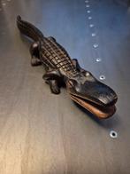 Houten Handgemaakte Krokodil, Antiek en Kunst, Ophalen of Verzenden