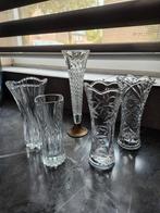 Mooi setje vaasjes, Huis en Inrichting, Woonaccessoires | Vazen, Overige kleuren, Ophalen of Verzenden, Minder dan 50 cm, Glas