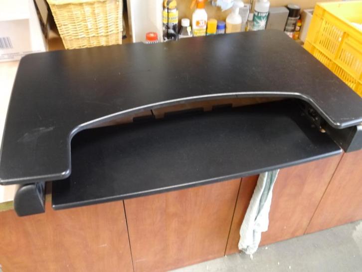 buro verhoger / zit sta module, Huis en Inrichting, Bureaus, Gebruikt, Stabureau, In hoogte verstelbaar, Ophalen