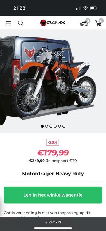 Trekhaakdrager voor Motoren en Scooters beschikbaar voor biedingen