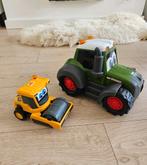 Dickie Toys Fendt Tractor en Volvo Wals, Zo goed als nieuw, Ophalen