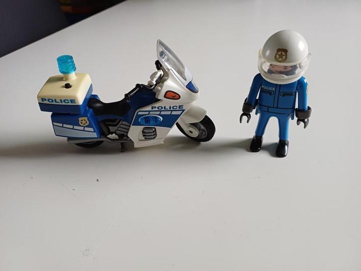 Playmobil Politiemotor met LED-licht - 6923, Kinderen en Baby's, Speelgoed | Playmobil, Zo goed als nieuw, Complete set, Ophalen of Verzenden