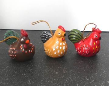 Kippenbeeldjes keramiek kleine kipjes beeldjes kip hangers beschikbaar voor biedingen