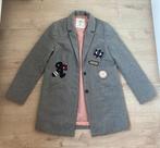 Nette, grijze meisjesjas / jas / colbert IKKS mt. M / 164, Gebruikt, Ophalen of Verzenden, Jas, IKKS