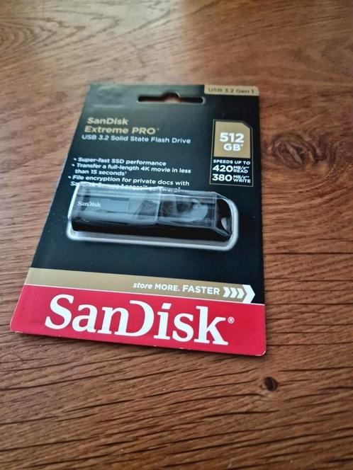 SanDisk Extreme PRO 512GB - Nieuw, Computers en Software, USB Sticks, Nieuw, 512 GB, Ophalen