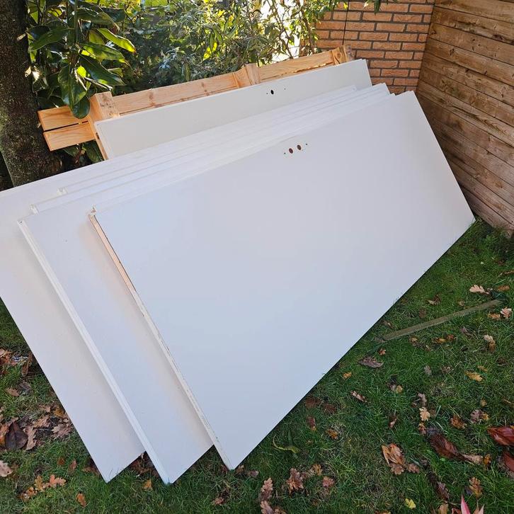 Diverse opdek binnendeuren. Staan buiten., Doe-het-zelf en Verbouw, Platen en Panelen, Gebruikt, Ophalen of Verzenden