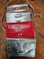 Diverse leren portemonnee tasjes leer HJ de Rooy, Ophalen of Verzenden, Zo goed als nieuw, Schoudertasje
