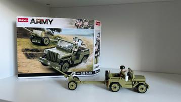 Sluban Army Jeep met Kanon M38-B0853 beschikbaar voor biedingen