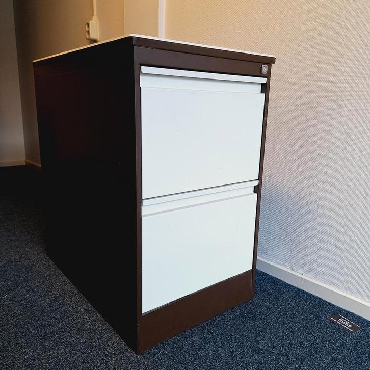Metalen Ladekast/Ladeblok (2 Laden), Huis en Inrichting, Kasten | Ladekasten, Gebruikt, Minder dan 100 cm, Minder dan 50 cm, 25 tot 50 cm