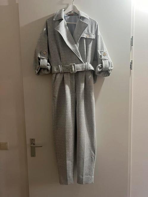 JOSH V JUMPSUIT Luar BLAUW LUREX ZILVER bouclé, Kleding | Dames, Jumpsuits, Nieuw, Maat 38/40 (M), Blauw, Ophalen of Verzenden