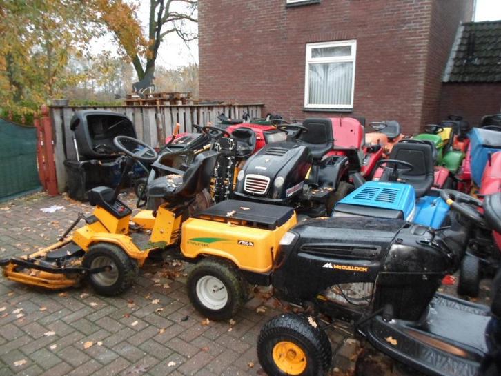 ZITMAAIERS VOOR EXPORT  BEL = 0630188794 =, Tuin en Terras, Zitmaaiers, Gebruikt, 90 tot 120 cm, Elektrische starter, Opvangbak