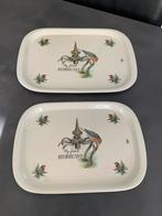 Twee dienbladen. My friend Red. Beast.  JET Company., Huis en Inrichting, Ophalen of Verzenden, Zo goed als nieuw, Rechthoekig