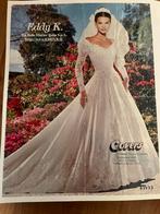 Trouwjurk wit maat 36 Sisi stijl met sleep, Ophalen, Zo goed als nieuw, Wit, Trouwjurk