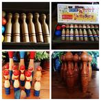 Retro spel kegels skittles in origineel doosje 4x, Ophalen of Verzenden