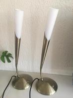 Trio Leuchten design lampen messing, Huis en Inrichting, Lampen | Tafellampen, Ophalen, Zo goed als nieuw, Glas, Modern