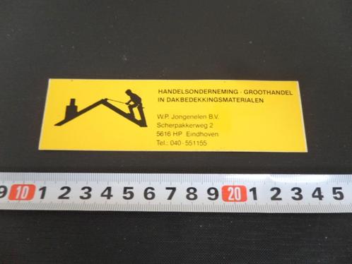 sticker ehv wp jongenelen bv dakbedekkingsmaterialen, Verzamelen, Stickers, Zo goed als nieuw, Bedrijf of Vereniging, Ophalen