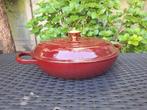 Le Creuset braadpan laag 30cm, Gietijzer, Nieuw, Ophalen of Verzenden, Keramische plaat