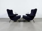 2 x Ligne Roset Archi fauteuil donker blauw, Huis en Inrichting, Fauteuils, 75 tot 100 cm, Ophalen of Verzenden, Zo goed als nieuw