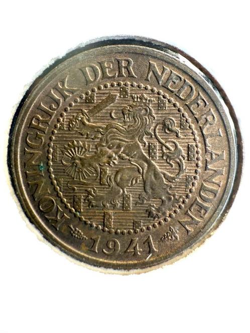 2.5 cent 1941 Pr (1), Postzegels en Munten, Munten | Nederland, 1 cent, Koningin Wilhelmina, Ophalen of Verzenden