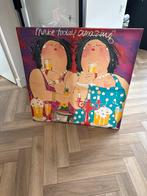 Kleurrijk schilderij 'Make Today Amazing', Antiek en Kunst, Kunst | Schilderijen | Klassiek, Ophalen