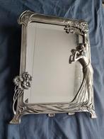Art nouveau easel mirror echo royal dutch pewter company, Antiek en Kunst, Ophalen of Verzenden, Rechthoekig, Minder dan 50 cm