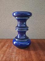 Vintage Cari Zalloni blauwe kandelaar 301/15 Steuler WG, Overige materialen, Gebruikt, Blauw, Ophalen of Verzenden