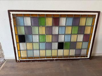 Glas in lood raam - 118cm/78cm beschikbaar voor biedingen