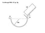 Gootbeugels voor een halfronde zinken dakgoot (Mastgoot) M44, Nieuw, Ophalen of Verzenden, Dakgoot, Zink