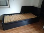 bedden, Ophalen, Eenpersoons, Zwart, 200 cm