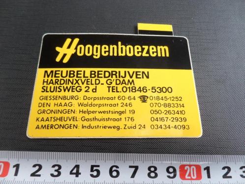 sticker hardinxveld giessendam hoogenboezem meubelbedrijven, Verzamelen, Stickers, Zo goed als nieuw, Bedrijf of Vereniging, Ophalen