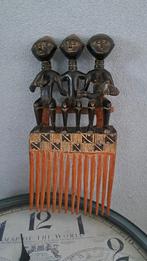 Afrikaanse Kam met Figuren, Antiek en Kunst, Ophalen