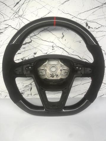 Seat stuur carbon / alcantara + rode stikseks LAATSTE DIRECT beschikbaar voor biedingen