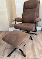 Draai-/relax- fauteuil met hocker/voetenbankje (+ 1 gratis), Huis en Inrichting, Fauteuils, Ophalen, Zo goed als nieuw, Minder dan 75 cm