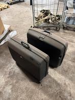 Set van twee gebruikte koffers, Sieraden, Tassen en Uiterlijk, Koffers, Ophalen, Gebruikt, Uitschuifbare handgreep