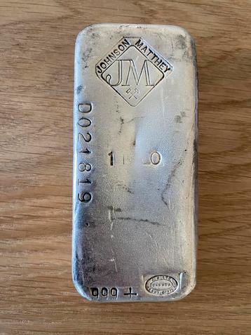 Kilo staaf zilver Johnson Matthey “Canada” beschikbaar voor biedingen