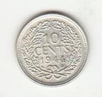 Nederland, 10 cent 1944 eikel P, Postzegels en Munten, Munten | Nederland, Zilver, Koningin Wilhelmina, 10 cent, Ophalen of Verzenden