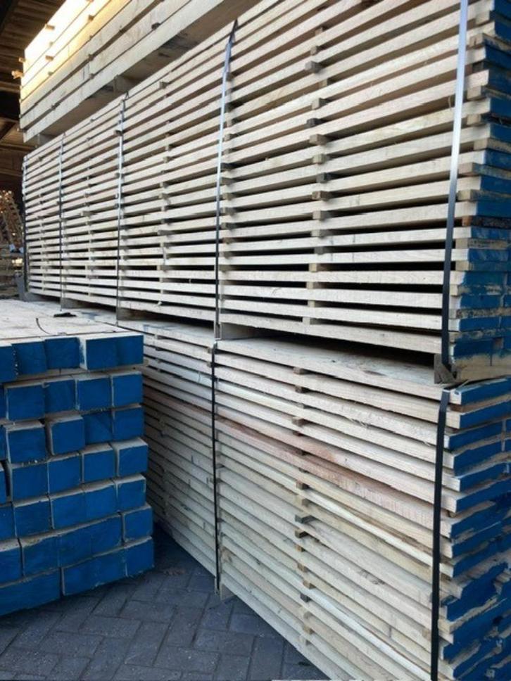 Eiken en kastanje balken: uit voorraad leverbaar!, Tuin en Terras, Palen, Balken en Planken, Nieuw, Balken, 250 cm of meer, Verzenden