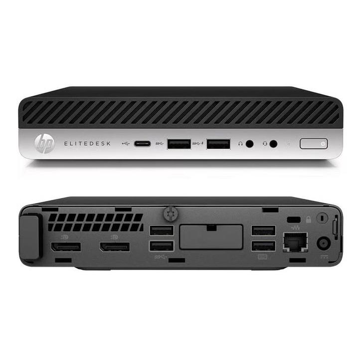 HP EliteDesk 800 G4 DM Mini PC - Refurbished - 4 stuks, Computers en Software, Desktop Pc's, Refurbished, 3 tot 4 Ghz, SSD, 8 GB