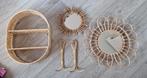 Rotan/bamboe accesoires, Huis en Inrichting, Woonaccessoires | Spiegels, Ophalen, Gebruikt