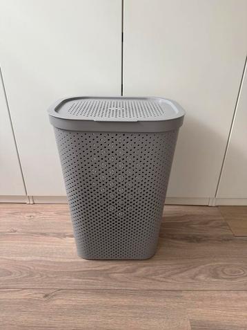 Grijze wasmand NIEUW licht grijs kunstof beschikbaar voor biedingen