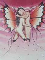 kunstdruk Paul van Groningen ned Surrealisme Love Art Adam, Antiek en Kunst, Ophalen