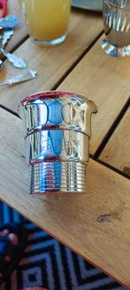 Zilver / Verzilverde Beker met Inscriptie 'Francoise', Ophalen, Zilver